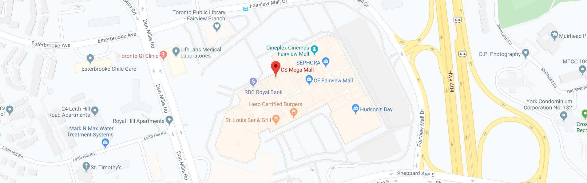 cs mega mall map